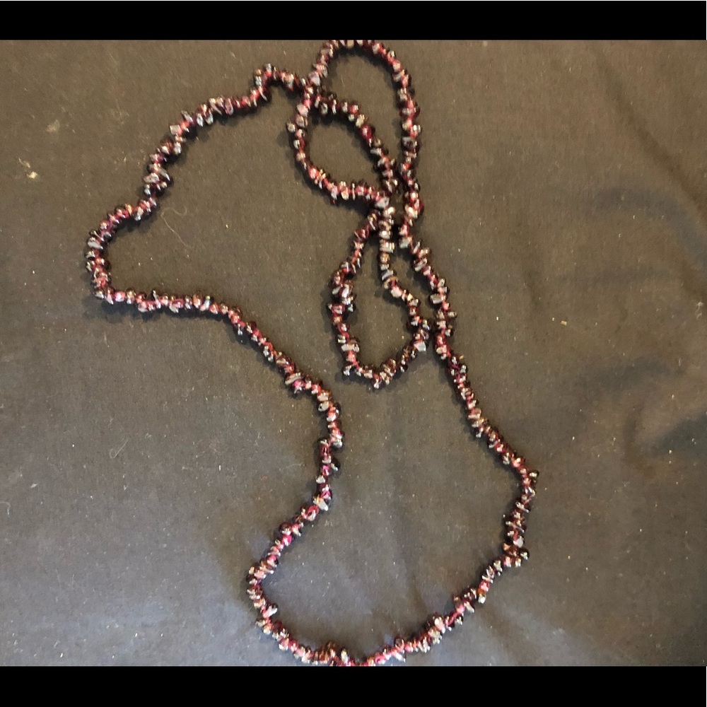 Long bead necklace